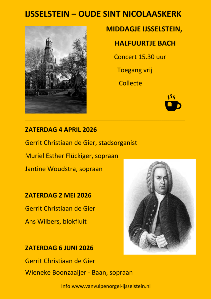 Halfuurtje BACH 2026
